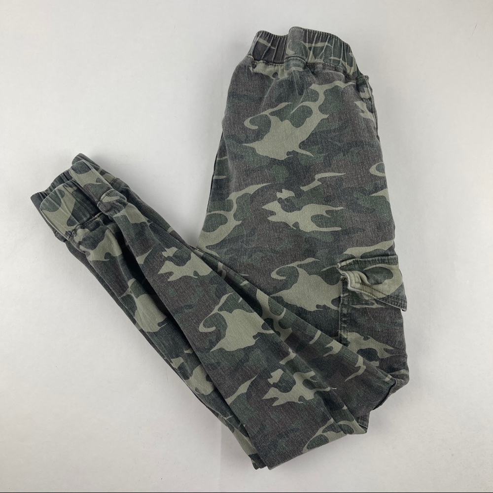 Almost Famous Jogger Pants Boys Small Green Camo